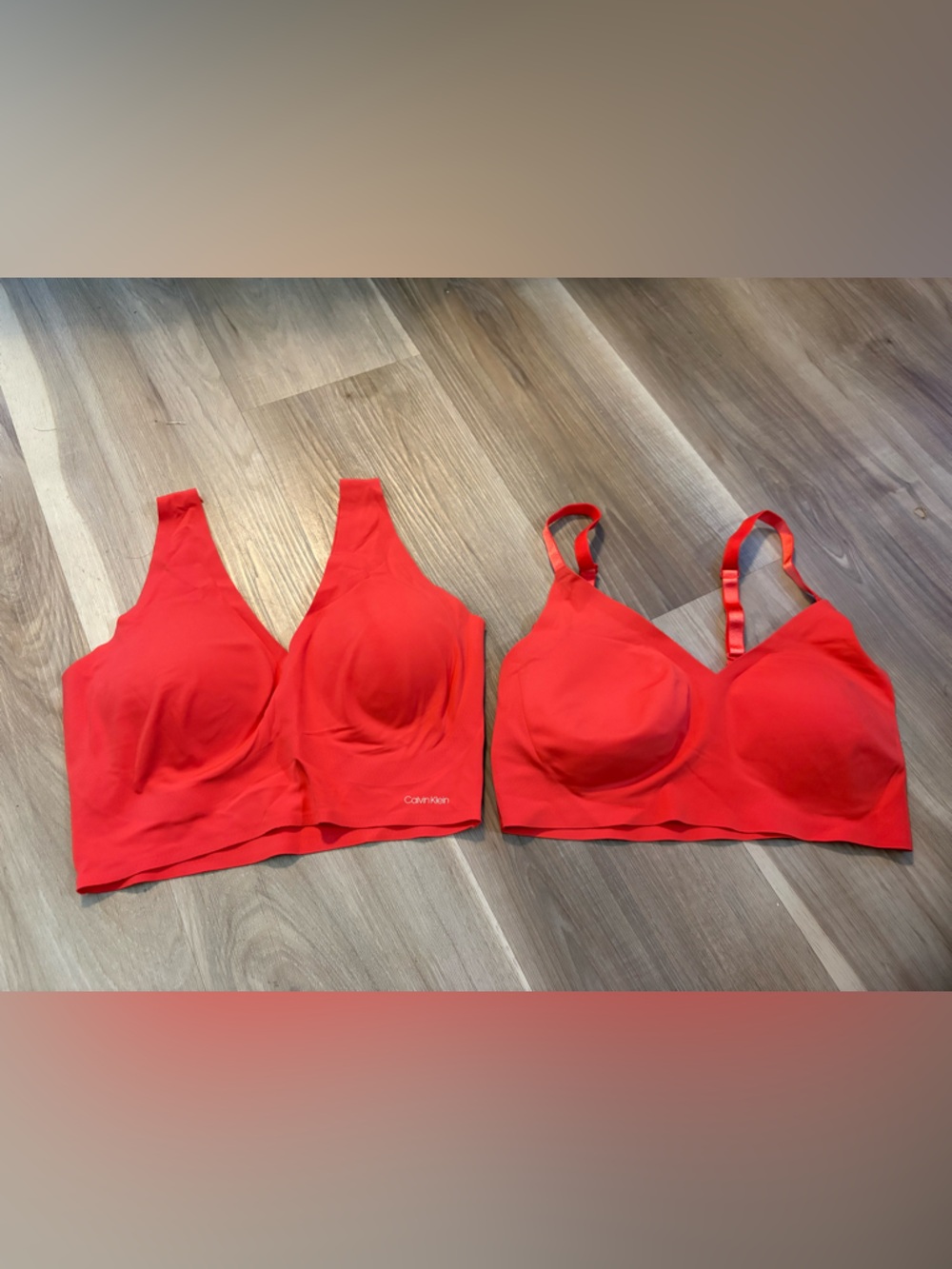 Pair of Calvin Klein Bras